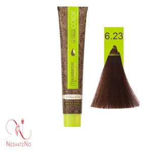 رنگ مو ماکادامیا شماره6.23 رنگ بلوند شکلاتی تیره حجم100میل Macadamia
