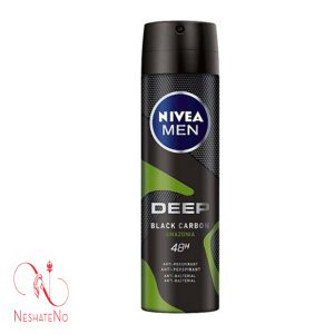 اسپری مردانه 48ساعته نیوا مدل deep black carbon amazonia حجم150میل
