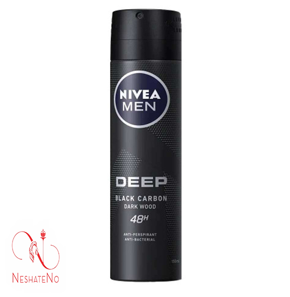 اسپری مردانه 48ساعته نیوا مدل deep black carbon حجم150میل اسپری مردانه 48ساعته نیوا مدل deep black carbon حجم150میل