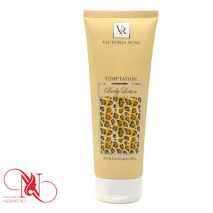 لوسیون بدن پوست چرب مدل تیمپیشن ویکتوریا رز حجم 250 میل