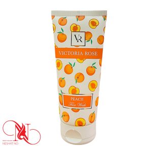 ژل شستشو پوست خشک صورت مدل هلویی ویکتوریا رز حجم 200 میل